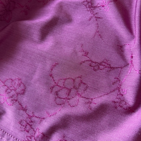 Vintage Elita Soft Purple Floral Pattern Feminine Spaghetti Strap Cami Small - Picture 2 of 9